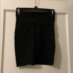 Black mini skirt